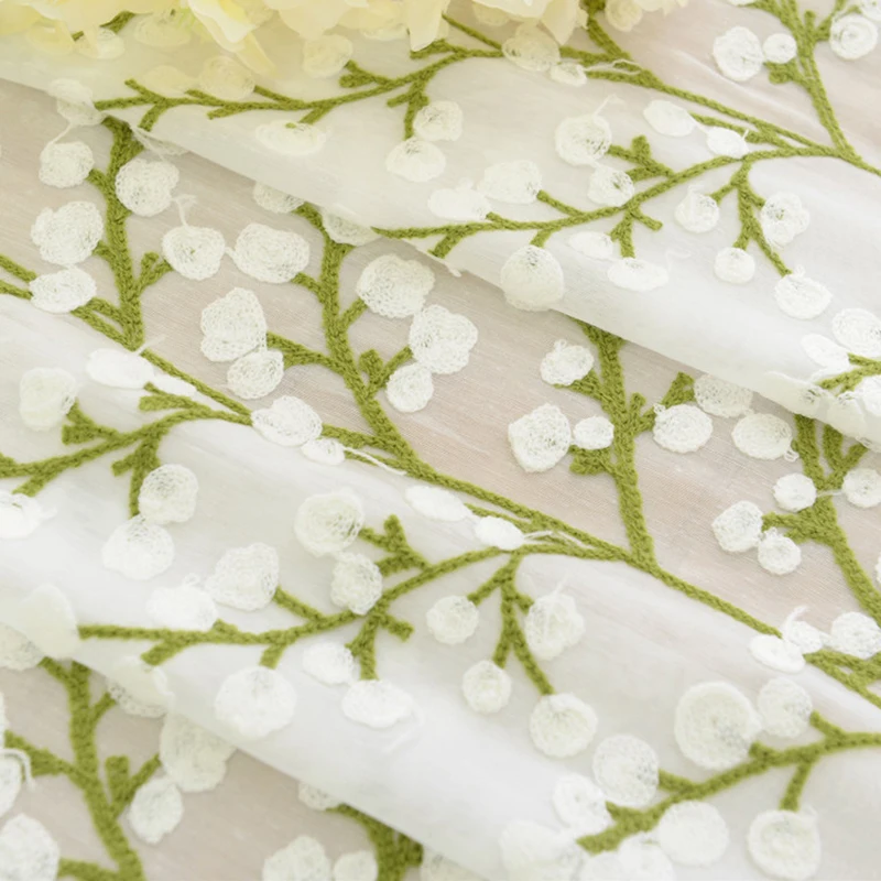 European White Green Tree Embroidered Voile Curtains for the Kitchen Window Sheer Curtains for Bedroom Kids Tulle Fabric 1PC
European White Green Tree Embroidered Voile Curtains for the Kitchen Window Sheer Curtains for Bedroom Kids Tulle Fabric 1PC