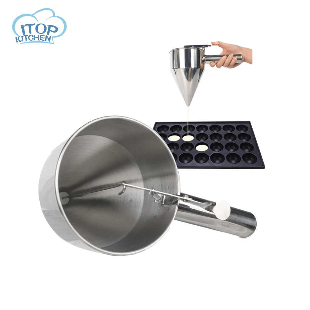 ITOP Stainless Steel Octopus Funnel Jam Dispenser Cupcakes Baking Small Octopus Balls Making with Rack Kitchen Utensils Tools
ITOP Stainless Steel Octopus Funnel Jam Dispenser Cupcakes Baking Small Octopus Balls Making with Rack Kitchen Utensils Tools
