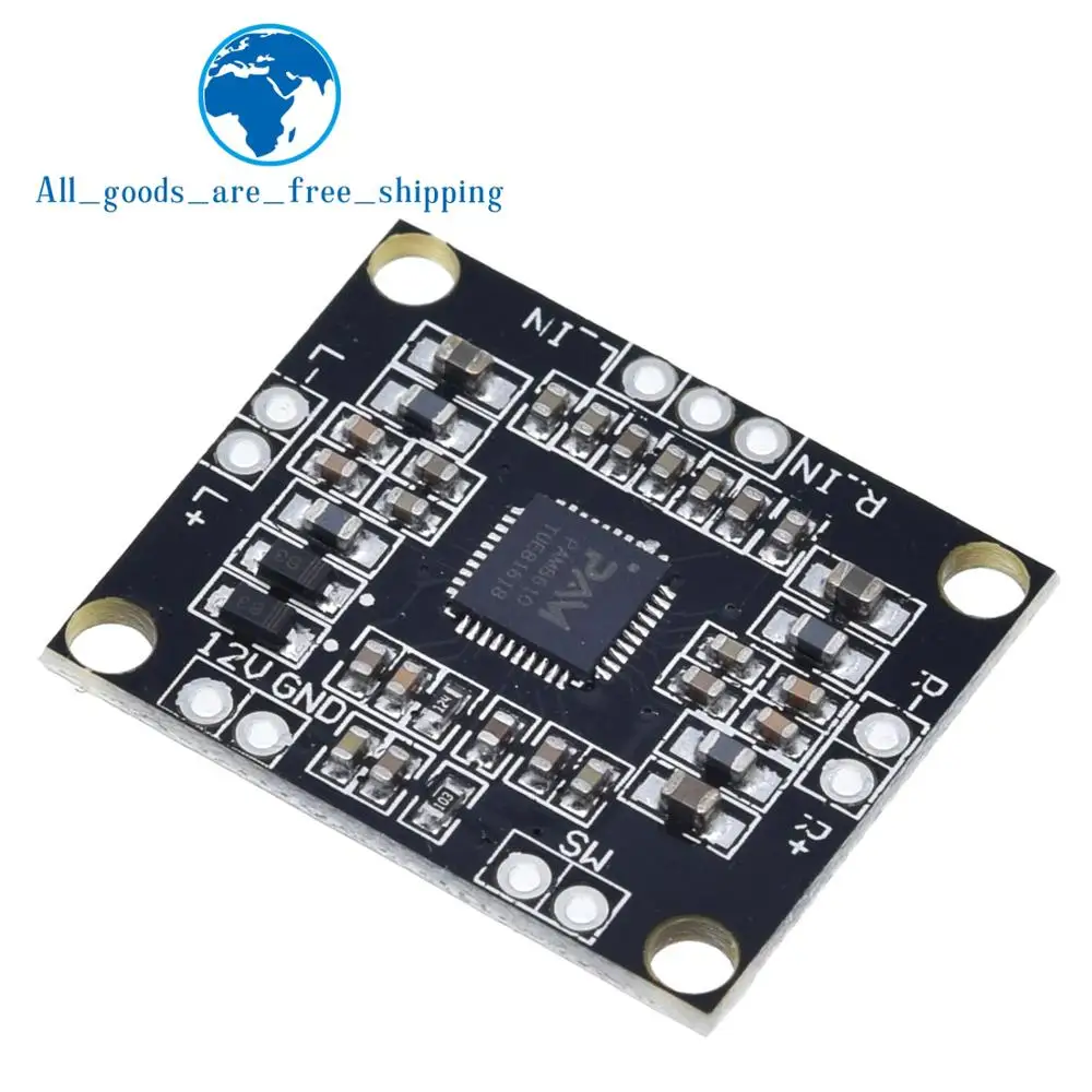 TZT PAM8610 digital power amplifier board 2 x15w dual channel stereo mini class D power amplifier board
TZT PAM8610 digital power amplifier board 2 x15w dual channel stereo mini class D power amplifier board