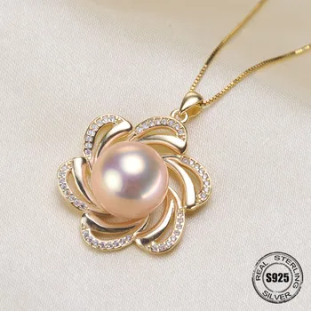 Fashion S925 Silver Pearl Necklace Pendant Woman DIY Accessories Semi-finished Parts Fittings Mountings Products Jewelry Making
Fashion S925 Silver Pearl Necklace Pendant Woman DIY Accessories Semi-finished Parts Fittings Mountings Products Jewelry Making