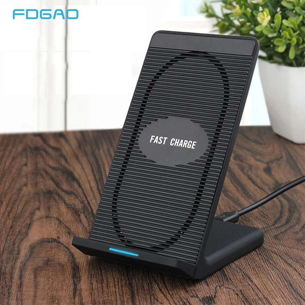 FDGAO Fast Wireless Charger Qi Quick Charge 3.0 10W Fast Charging Stand with Cooling Fan for iPhone XR XS X 8 Samsung S10 S9 S8
FDGAO Fast Wireless Charger Qi Quick Charge 3.0 10W Fast Charging Stand with Cooling Fan for iPhone XR XS X 8 Samsung S10 S9 S8