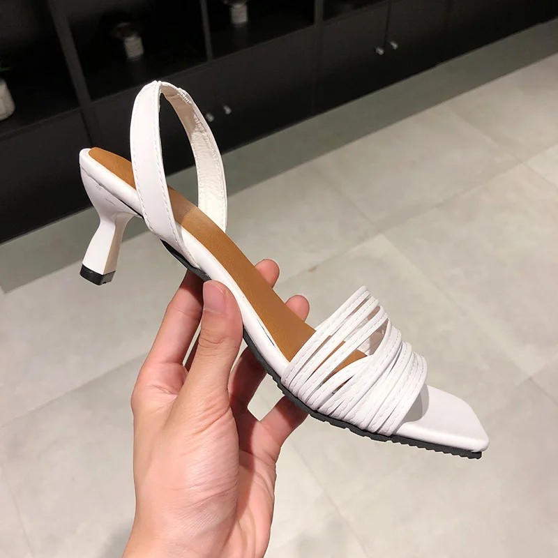 Narrow band sandals thin high heels square toe elastic band sandalias mujer 2019 femme summer women shoes trendy sandals brief 
Narrow band sandals thin high heels square toe elastic band sandalias mujer 2019 femme summer women shoes trendy sandals brief