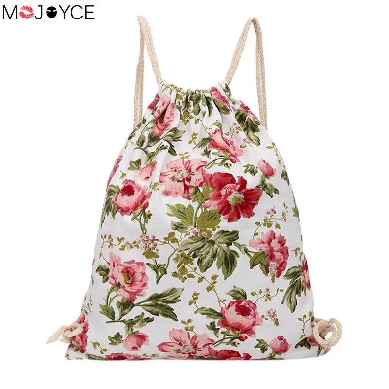 MOJOYCE New Women Casual Drawstring Bag Flower Printed Backpack Travel Beach Bag bolsos mujer
MOJOYCE New Women Casual Drawstring Bag Flower Printed Backpack Travel Beach Bag bolsos mujer