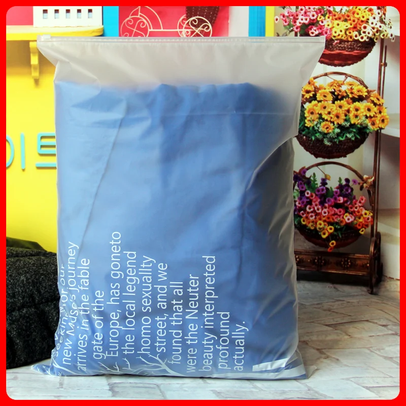 

30pcs/lot 40cm*52cm*200micron PE Large Printed Plastic Packaging Zip Lock Bags