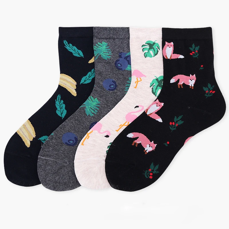 Hot Fashion Jacquard Cotton Women Socks Creative Animal Fruit Pattern Socks High Quality Lady Crew Socks
Hot Fashion Jacquard Cotton Women Socks Creative Animal Fruit Pattern Socks High Quality Lady Crew Socks