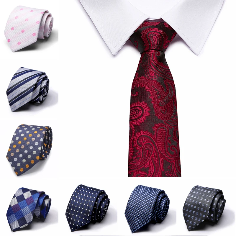 

Men fashion Necktie 8cm Classic Striped Neckwear Cravat choker Business Dress Meeting Interview Wedding Red