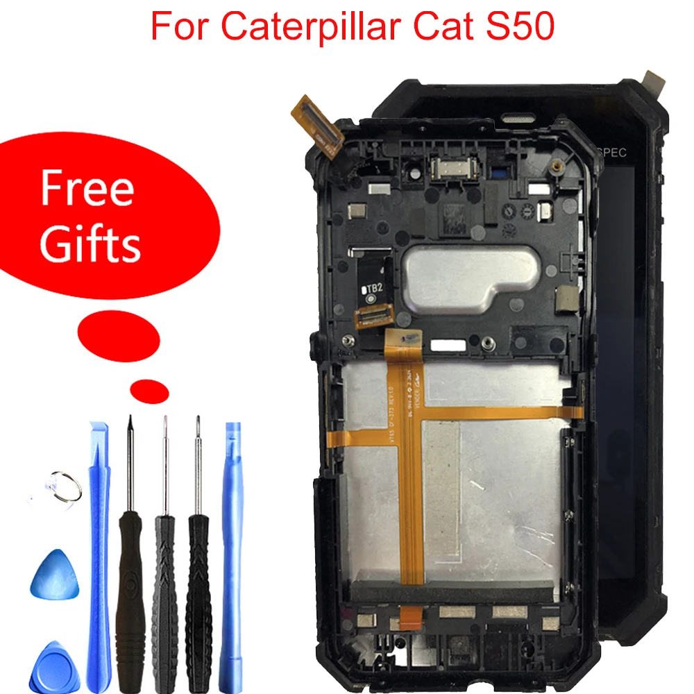 

Lcd For 4.7" Caterpillar S50 LCD Display Touh Screen For CAT S50 touch panel digitizer Assembly+Track Number