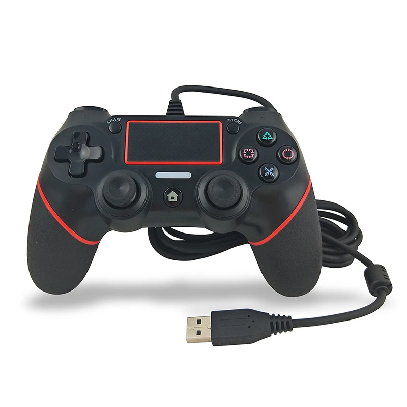 Red/Blue/Green USB Wired Game Console Gamepad Playstation 4 Joystick Dualshock Gamepads
Red/Blue/Green USB Wired Game Console Gamepad Playstation 4 Joystick Dualshock Gamepads