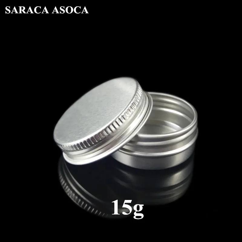 15ml Empty Refillable Aluminum Jars 15g Silver Metal Tin Cosmetic Containers Crafts Packaging Cosmetic Small Aluminum Box 100PCS
15ml Empty Refillable Aluminum Jars 15g Silver Metal Tin Cosmetic Containers Crafts Packaging Cosmetic Small Aluminum Box 100PCS