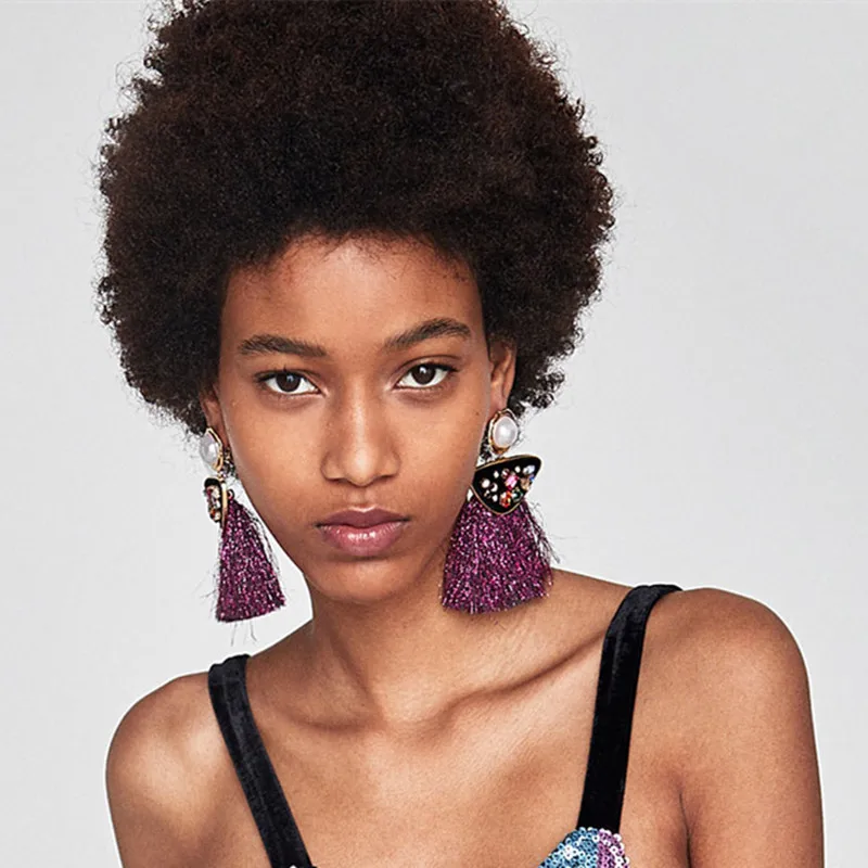 JURAN bohemian fashion jewelry vintage simulated pearl drop earrings statement long tassel fringe earrings women pendientes
JURAN bohemian fashion jewelry vintage simulated pearl drop earrings statement long tassel fringe earrings women pendientes