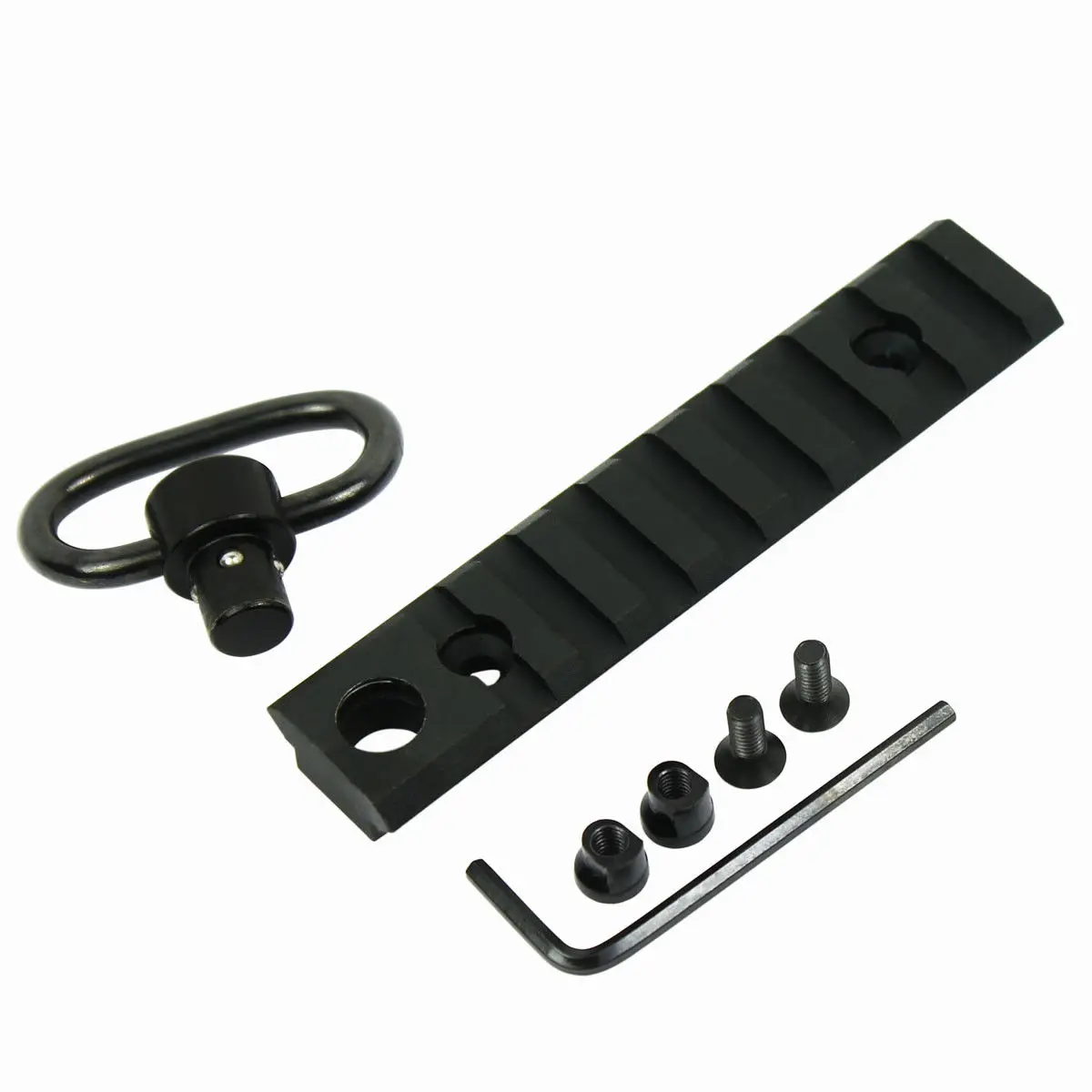 Magorui Tactical KeyMod 8 Slot Picatinny Weaver Rail Section Base Mount & QD Sling Swivel Adapter
Magorui Tactical KeyMod 8 Slot Picatinny Weaver Rail Section Base Mount & QD Sling Swivel Adapter