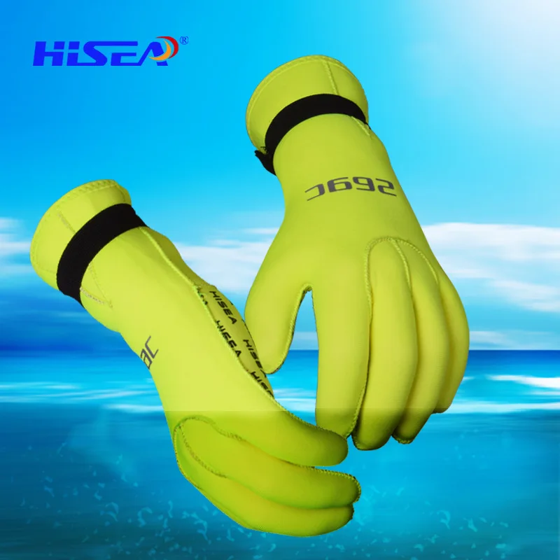 Фото Hisea Diving Gloves Mittens Anti-slip Neoprene Keep Warm Swimming Anti-scratch Fishing Scuba Thermal | Спорт и развлечения