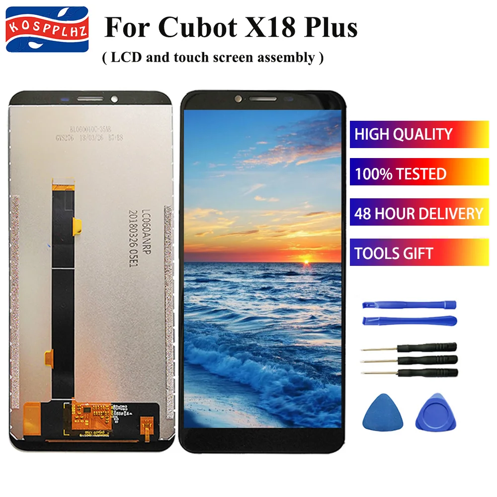 100% tested+New+Original For Cubot X18 Plus LCD Display and Touch Screen Assembly Digitizer Replacement 5.99 inch +tools
100% tested+New+Original For Cubot X18 Plus LCD Display and Touch Screen Assembly Digitizer Replacement 5.99 inch +tools
