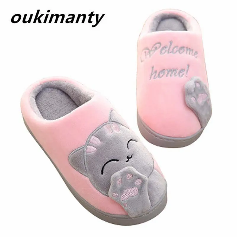 Plush Women Winter Home Slippers Cartoon Cat Home Shoes Bedroom Flat Warm Slippers Indoor Loves Couple Floor Shoes #Y0634083Y
Plush Women Winter Home Slippers Cartoon Cat Home Shoes Bedroom Flat Warm Slippers Indoor Loves Couple Floor Shoes #Y0634083Y
