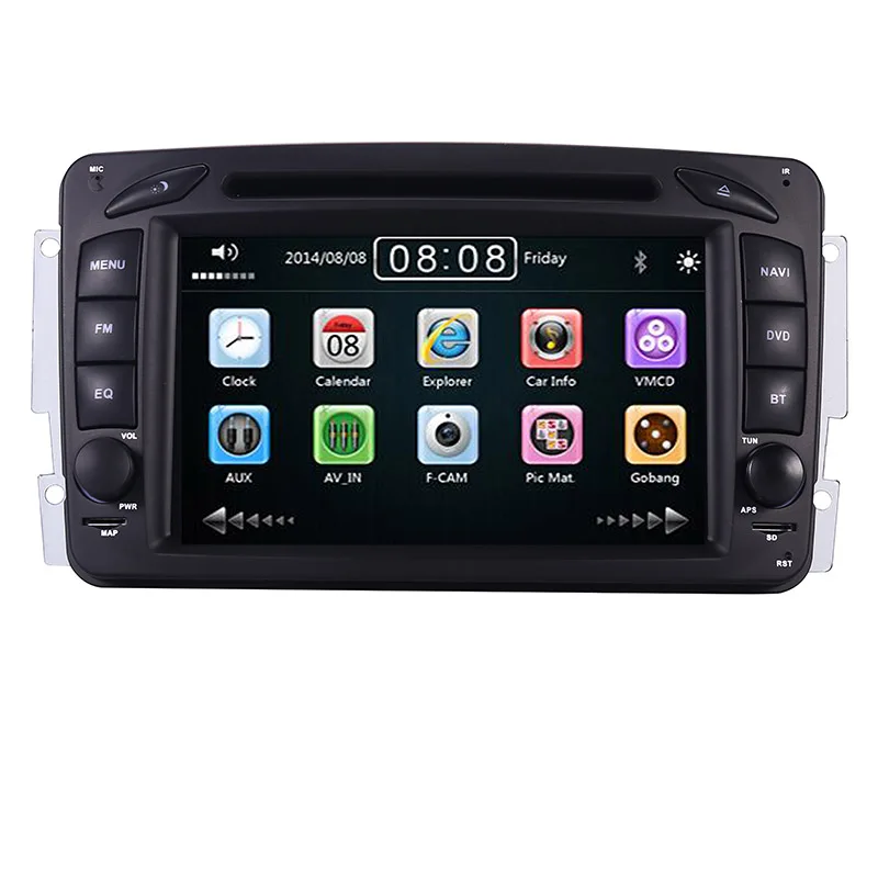 Автомобильный DVD плеер 2din 7 дюймов для Mercedes Benz W209 W203 W168 W463 Viano W639 Vito Vaneo 3g GPS BT Радио USB