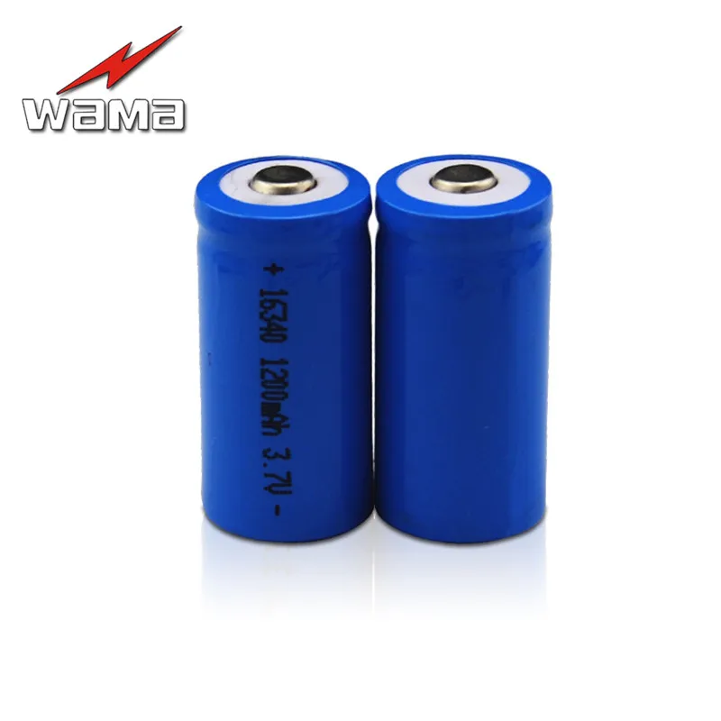 2x Wama 3.7V 100% Real 400mAh 16340 CR123A Li-ion Rechargeable Batteries DIY PowerBank Box Battery for Flashlight Torch
2x Wama 3.7V 100% Real 400mAh 16340 CR123A Li-ion Rechargeable Batteries DIY PowerBank Box Battery for Flashlight Torch