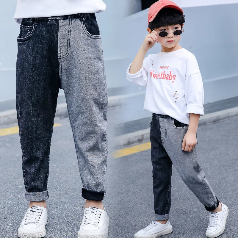 Jeans for Boys Fashion 2019 Gray Trausers Kids Korean's Children Loose Denim Pants Two-color Stitching Jeans 2/3/4/5/6/7/8 Years
Jeans for Boys Fashion 2019 Gray Trausers Kids Korean's Children Loose Denim Pants Two-color Stitching Jeans 2/3/4/5/6/7/8 Years