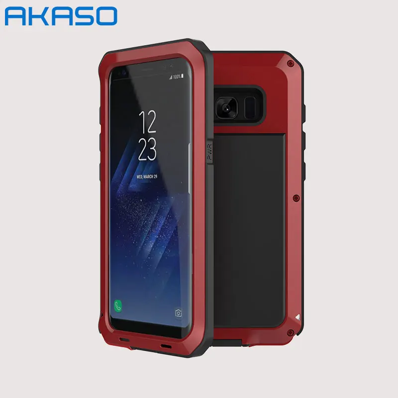 Сверхпрочный защитный чехол AKASO для Samsung Galaxy S6 S6edge Plus Металлический Алюминиевый