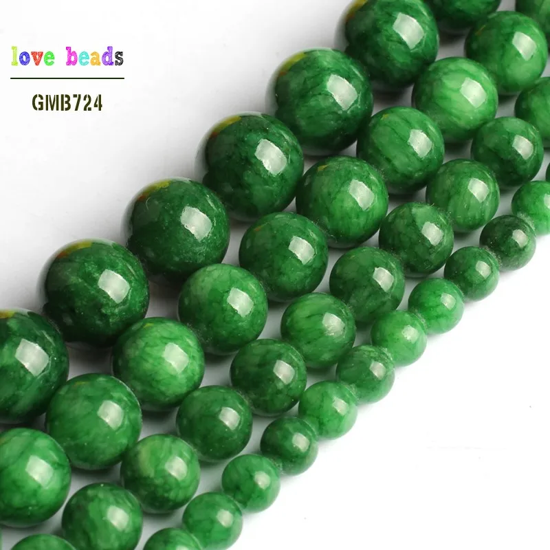 Wholesale 6mm 8mm 10mm 12mm Green Stone Round Beads For Jewelry Making 15.5inches DIY Jewellery
Wholesale 6mm 8mm 10mm 12mm Green Stone Round Beads For Jewelry Making 15.5inches DIY Jewellery