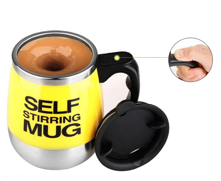 Stainless Steel Self Stirring Mixing Mug Protein Shaker Multifunction Smart Mixer Blender Cup Automatic Electric Coffee Mugs (2)