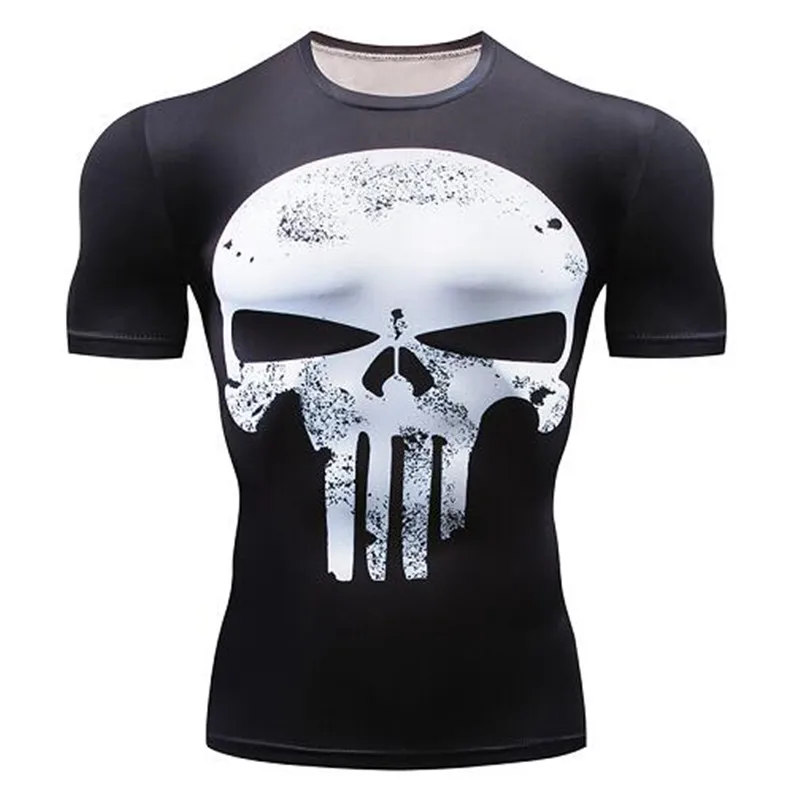 Sport Compression Shirt Men 3D Print T-shirts Short Sleeve Fitness Body Building Male Tops Punk Skull Skeleton
Sport Compression Shirt Men 3D Print T-shirts Short Sleeve Fitness Body Building Male Tops Punk Skull Skeleton