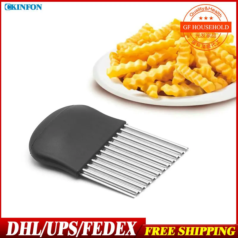 DHL/Fedex 300PCS KC1002 Manually Slicers Multifunction Cut French Fries Ripple Wave Kitchen Knives Cut Potatoes Slicing Knife
DHL/Fedex 300PCS KC1002 Manually Slicers Multifunction Cut French Fries Ripple Wave Kitchen Knives Cut Potatoes Slicing Knife