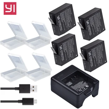 4pcs 1400mAh AZ16-1 Original Batteries For Xiaomi YI lite YI 2 4k+ 360 VR Battery + USB Dual Charger Xiaoyi 4k Action Camera
4pcs 1400mAh AZ16-1 Original Batteries For Xiaomi YI lite YI 2 4k+ 360 VR Battery + USB Dual Charger Xiaoyi 4k Action Camera