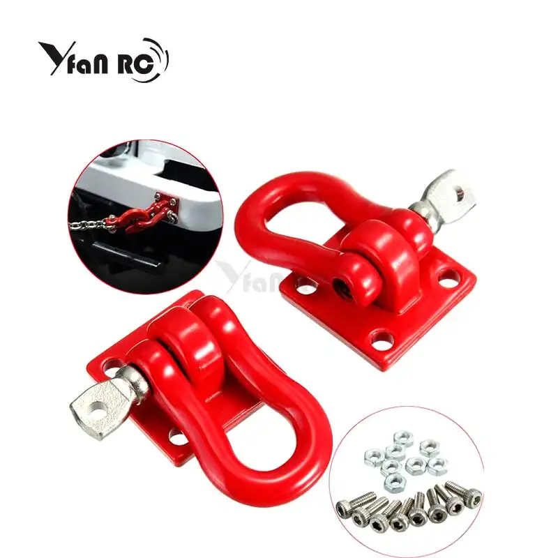 2pcs RC Car Metal Trailer Shackle Rescue Tow Hook for 1/10 RC Crawler TRX4 Axial SCX10 90046 RC4WD D90 TF2 Tamiya CC01
2pcs RC Car Metal Trailer Shackle Rescue Tow Hook for 1/10 RC Crawler TRX4 Axial SCX10 90046 RC4WD D90 TF2 Tamiya CC01
