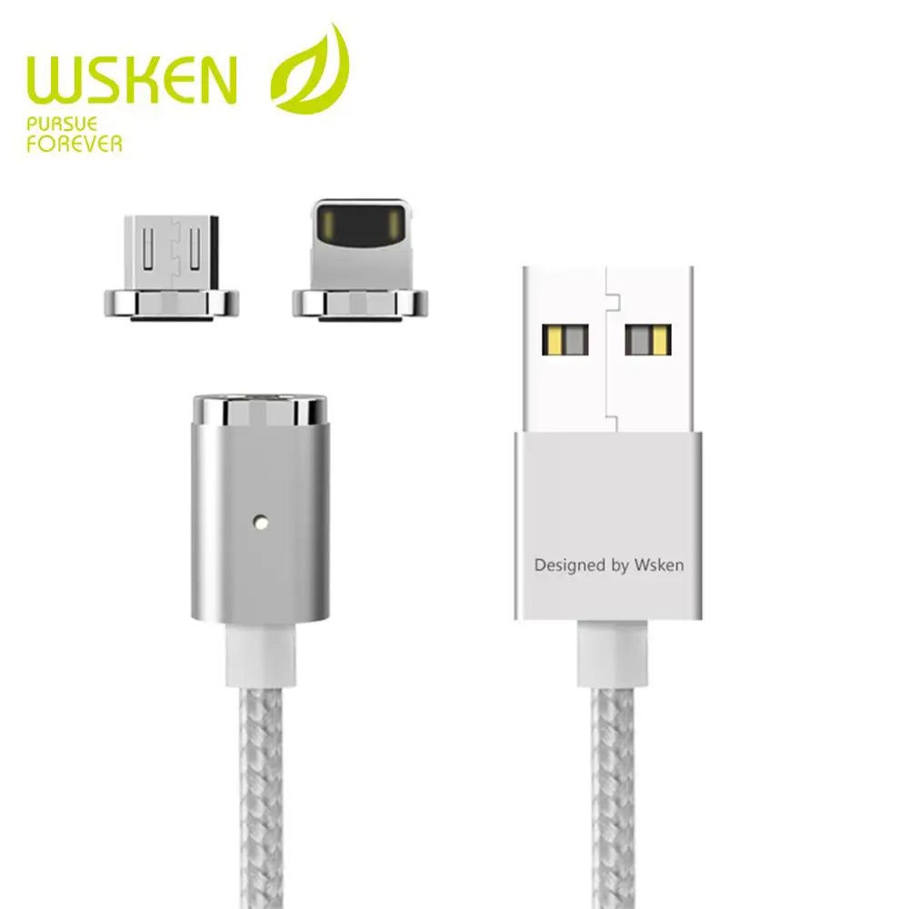 WSKEN Mini 2 Magnetic Cable USB Magnetic Charging Cable for iPhone Xs 8 7 6 Fast Charger Micro USB Cable Power Line Cable Wire
WSKEN Mini 2 Magnetic Cable USB Magnetic Charging Cable for iPhone Xs 8 7 6 Fast Charger Micro USB Cable Power Line Cable Wire