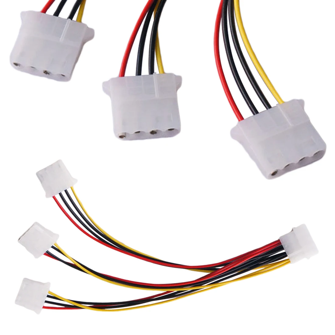 Высококачественные 4Pin IDE Кабели питания HY1578 4 Pin Molex Male к 3 портам Female разветвитель