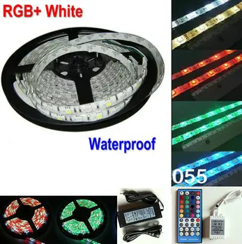 5M RGBW SMD5050 Flexible Led Strips Rope lighting RGB+W RGB white waterproof IP65 12V 72LED/M+40 Key Remote controller+Power
5M RGBW SMD5050 Flexible Led Strips Rope lighting RGB+W RGB white waterproof IP65 12V 72LED/M+40 Key Remote controller+Power