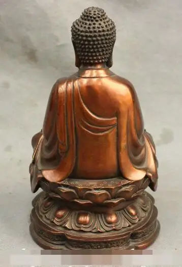 S1416 8" Chinese Buddhist Pure Bronze Shakyamuni Sakyamuni Amitabha Buddha Statue Set
S1416 8" Chinese Buddhist Pure Bronze Shakyamuni Sakyamuni Amitabha Buddha Statue Set
