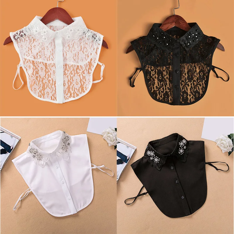 2019 Crystal Shirt Fake Collar For Women Removable tie shirt collar Lace Detachable Lapel Clothes bow tie Accessories
2019 Crystal Shirt Fake Collar For Women Removable tie shirt collar Lace Detachable Lapel Clothes bow tie Accessories