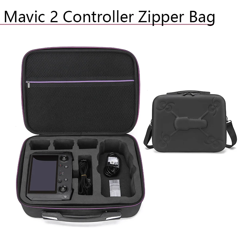 with Screen Remote Control PU Purple Zipper Bag Storage Bag for DJI Smart Controller Carrying Case for DJI Mavic 2 Pro Zoom
with Screen Remote Control PU Purple Zipper Bag Storage Bag for DJI Smart Controller Carrying Case for DJI Mavic 2 Pro Zoom