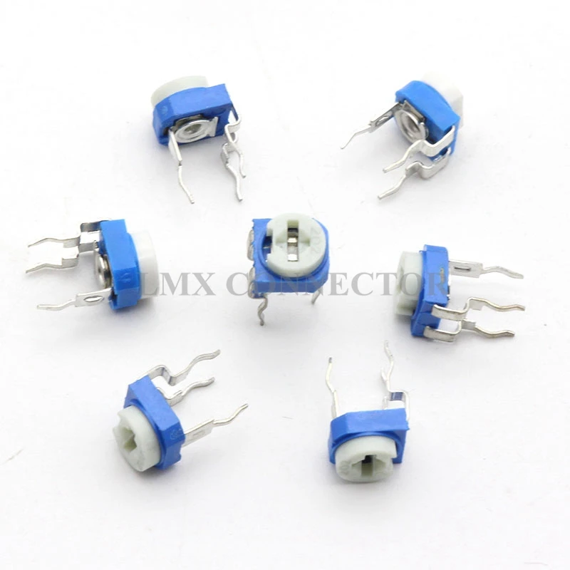 20PCS RM065 Carbon Film Horizontal Trimming Potentiometer 101 100ohm Blue White Variable Resistors For Electronic experiment
20PCS RM065 Carbon Film Horizontal Trimming Potentiometer 101 100ohm Blue White Variable Resistors For Electronic experiment