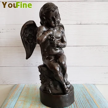 Bronze Western Art Angel Sculpture Little Angel Interior Doorway Tombstone Decoration Antique Collection
Bronze Western Art Angel Sculpture Little Angel Interior Doorway Tombstone Decoration Antique Collection