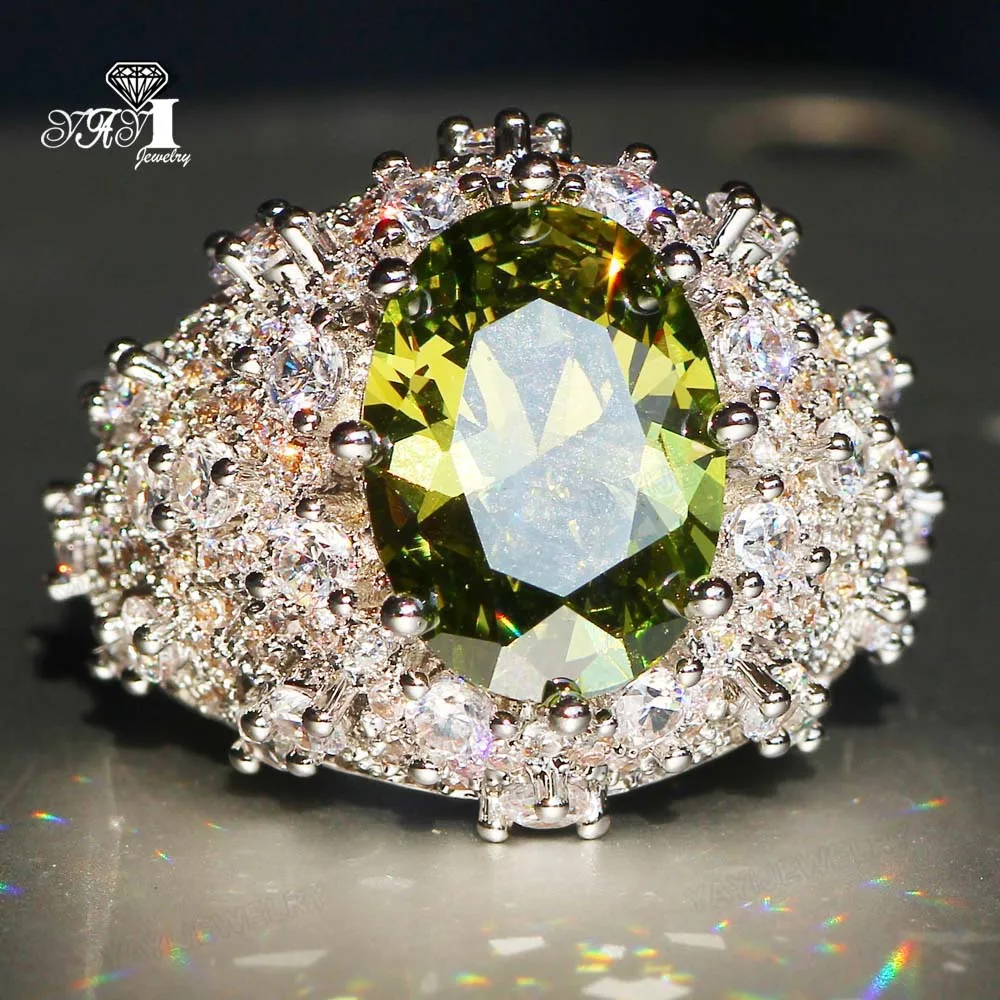 YaYI Jewelry Princess Cut 13 CT Green Zircon Silver Color Engagement Rings wedding Heart Rings Girls Party ring Gifts 960
YaYI Jewelry Princess Cut 13 CT Green Zircon Silver Color Engagement Rings wedding Heart Rings Girls Party ring Gifts 960