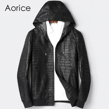 Aorice 2020 Men new fashion real sheep leather jackets coat with hood collar genuine leather fall winter casual outwear MT836
Aorice 2020 Men new fashion real sheep leather jackets coat with hood collar genuine leather fall winter casual outwear MT836
