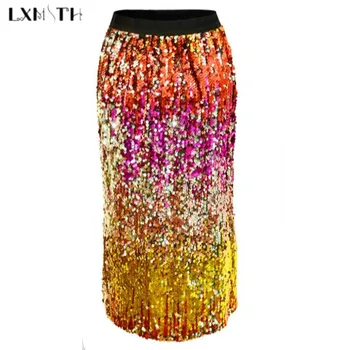 LXMSTH 2019 Spring Fashion New Sexy Sequins Skirt Women Street Style High Waist Multicolour Sequined Ladies Pencil Skirts Midi
LXMSTH 2019 Spring Fashion New Sexy Sequins Skirt Women Street Style High Waist Multicolour Sequined Ladies Pencil Skirts Midi