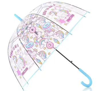 60pcs Cartoon Unicorns Umbrella Cute Children Long Handle Transparent Umbrellas Waterproof Travel Umbrella SN178
60pcs Cartoon Unicorns Umbrella Cute Children Long Handle Transparent Umbrellas Waterproof Travel Umbrella SN178