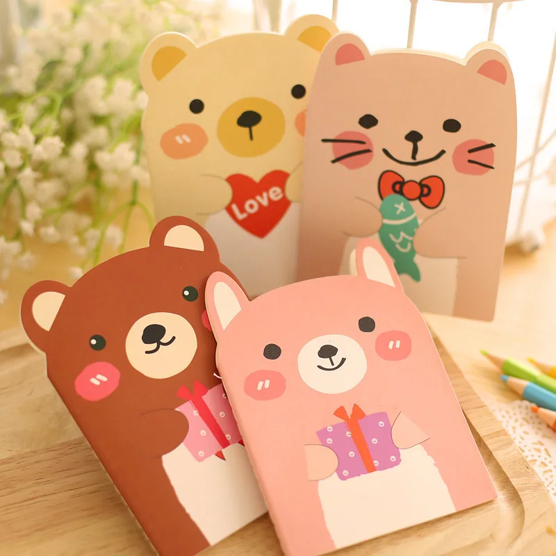 1pcs 14x10cm Mini Pocket Cute Lovely Bear Animal Notebook School Office Supplies Diary Note Books Notepad For Kids Students
1pcs 14x10cm Mini Pocket Cute Lovely Bear Animal Notebook School Office Supplies Diary Note Books Notepad For Kids Students