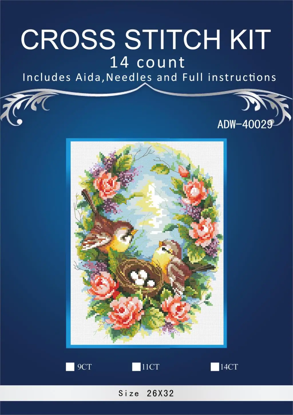 oneroom 6th Needlework,DIY Cross Stitch,Sets For Embroidery kits,11CT&14CT,Flowers in the nest
oneroom 6th Needlework,DIY Cross Stitch,Sets For Embroidery kits,11CT&14CT,Flowers in the nest
