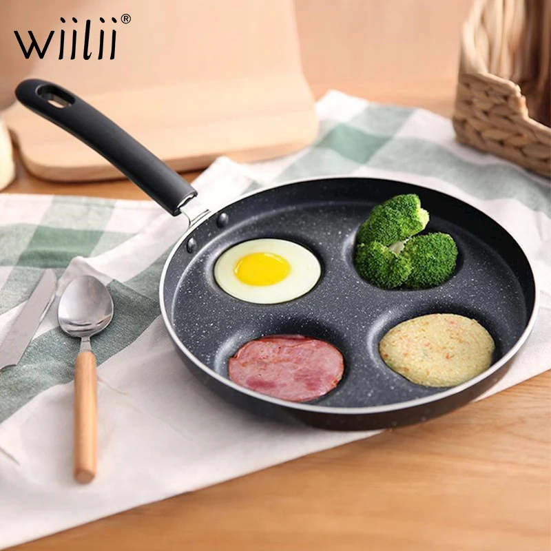 Four-hole Omelet Pan For Eggs Ham PanCake Maker Frying Pans Creative Non-stick No Oil-smoke Breakfast Grill Pan Cooking Pot
Four-hole Omelet Pan For Eggs Ham PanCake Maker Frying Pans Creative Non-stick No Oil-smoke Breakfast Grill Pan Cooking Pot