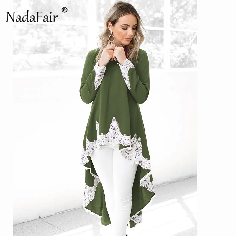 Nadafair 2018 new loose drop hem dovetail long t shirts women lace patchwork casual tees female long sleeve autumn tops dress
Nadafair 2018 new loose drop hem dovetail long t shirts women lace patchwork casual tees female long sleeve autumn tops dress