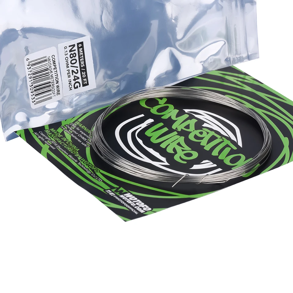 Original Wotofo Ni90 Ni80 Competition Wire 23G 24G 26G heating wire for atomizer mesh coil tank electronic cigarette accessory (1)