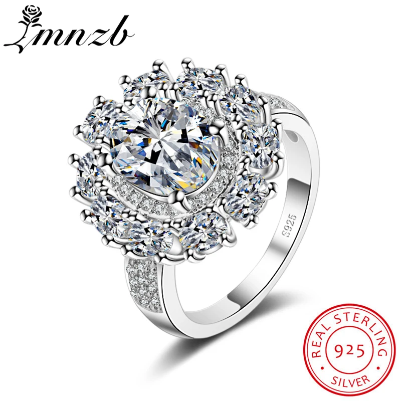 LMNZB Fine Jewelry 100% 925 Sterling Silver Wedding Rings Sona CZ Zircon Engagement Rings Brand Jewelry Gift for Women LRA0133
LMNZB Fine Jewelry 100% 925 Sterling Silver Wedding Rings Sona CZ Zircon Engagement Rings Brand Jewelry Gift for Women LRA0133
