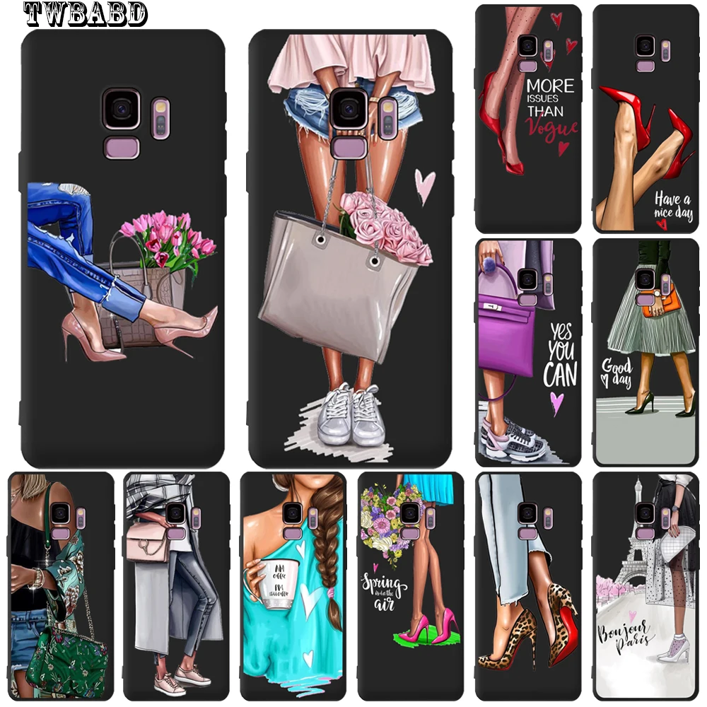Fashion Girl High heels Coffee Flower Case For Samsung Galaxy S9 S8 S10 Plus S7 S6 Edge S10 Lite Note9 8 Cover Etui
Fashion Girl High heels Coffee Flower Case For Samsung Galaxy S9 S8 S10 Plus S7 S6 Edge S10 Lite Note9 8 Cover Etui