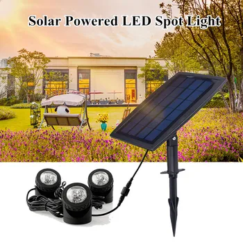 18 LED Solar Powered 3 Lamps Landscape Spotlight Projection Light for Garden Pool Pond Outdoor Lighting Underwater Lights
18 LED Solar Powered 3 Lamps Landscape Spotlight Projection Light for Garden Pool Pond Outdoor Lighting Underwater Lights