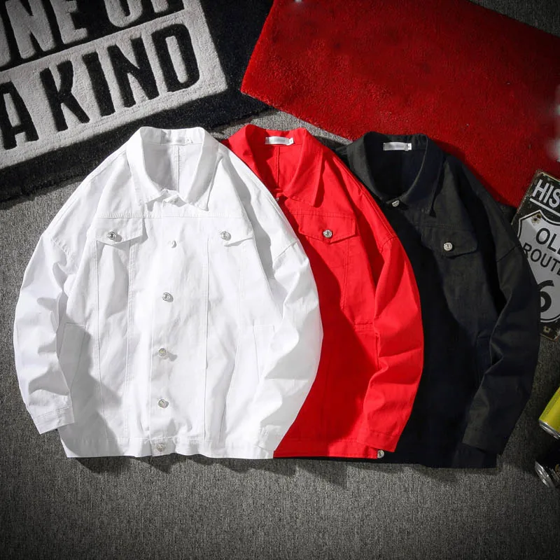 Summer Thin Red White Black Short Length Cotton Jackets Men Fashion Casual Cotton Jeans Jacket Men Streetwear 4XL 5XL
Summer Thin Red White Black Short Length Cotton Jackets Men Fashion Casual Cotton Jeans Jacket Men Streetwear 4XL 5XL