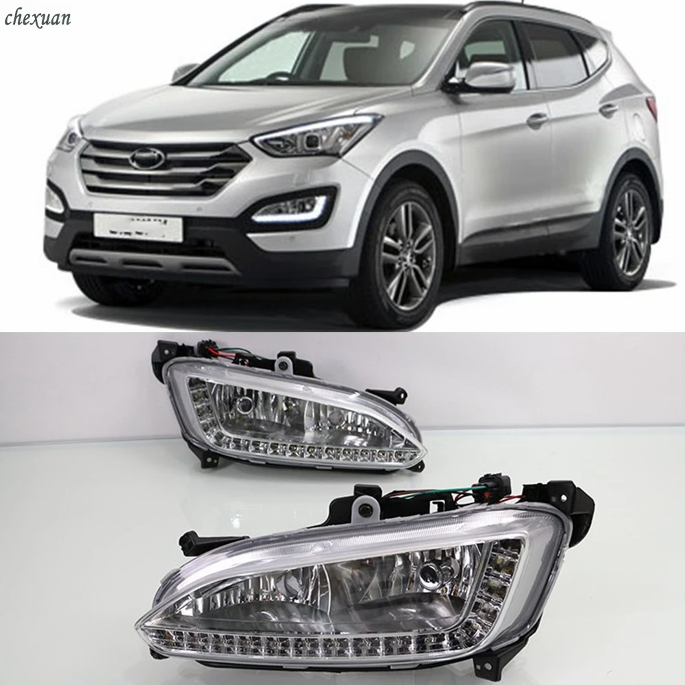 CSCSNL 1 set For Hyundai Santa Fe IX45 2013 2014 2015 12v ABS LED DRL Daytime Running Lights Fog Lamp Cover Car- styling
CSCSNL 1 set For Hyundai Santa Fe IX45 2013 2014 2015 12v ABS LED DRL Daytime Running Lights Fog Lamp Cover Car- styling